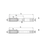 Solid carbide drills Thread former Steel, stainless steel 4222M-M3(M3~16)*0.5(0.5~2.0)-6H - Makotools Industrial Supply Tools for Metal Cutting